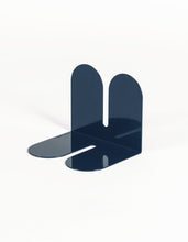 Load image into Gallery viewer, steel blue bookend navy home accessories for bookshelf
